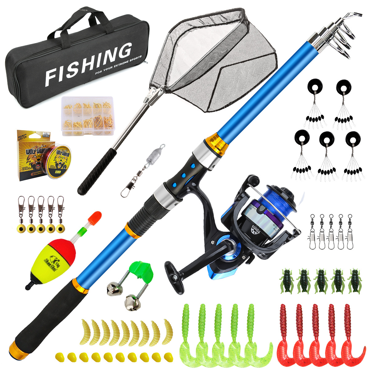 Conjunto de vara de pesca tele - Fishing Boat Oar avaliação e preço